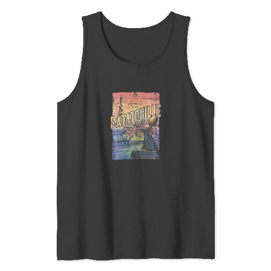 Disney Pixar Ratatouille Remy City View Poster Tank Tops