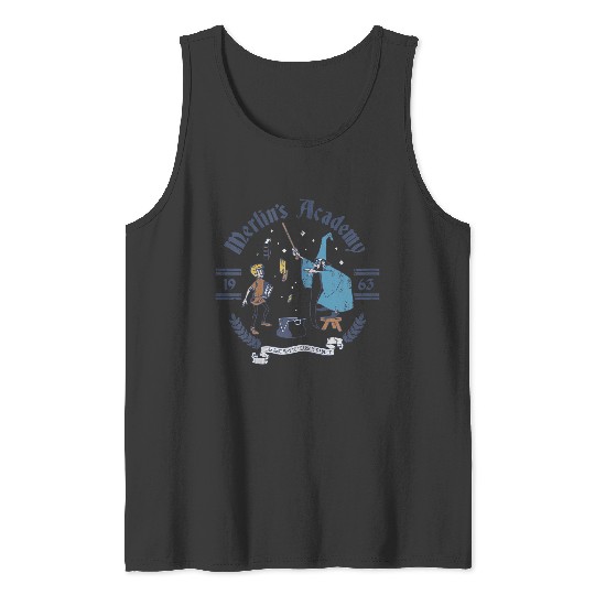 Disneyss The Sword In The Stone Merlins Academy Vintages Tank Tops