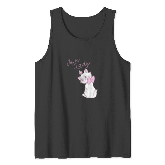 Disney The Aristocats Marie Im A Lady Text Tank Tops