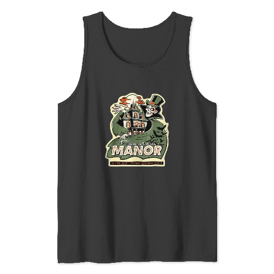 Discover HALLOWEEN PHANTOMM MANOR GREEN  :Haunted Mansion Shirt,  The Haunted Mansion , Vintage Walt Disney World , Disney Retro Tank Tops