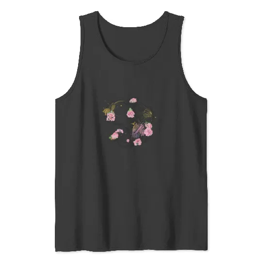 Disney Tangled Rapunzel Watercolor Floral Style Hoodie Tank Tops