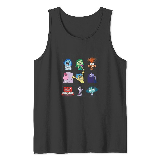Disney Pixar Inside Out 2 Today I Feel... Emotions Panels Tank Tops