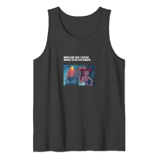 Disney Villains Valentines Day Hades Megara Dinn Tank Tops