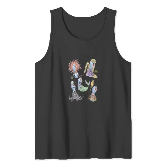 Disney Olaf Presents Costume Sketches Tank Top Tank Tops