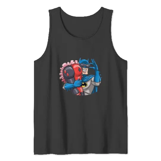 Batman Punch Out , Superhero , Marvel Disney Tank Tops