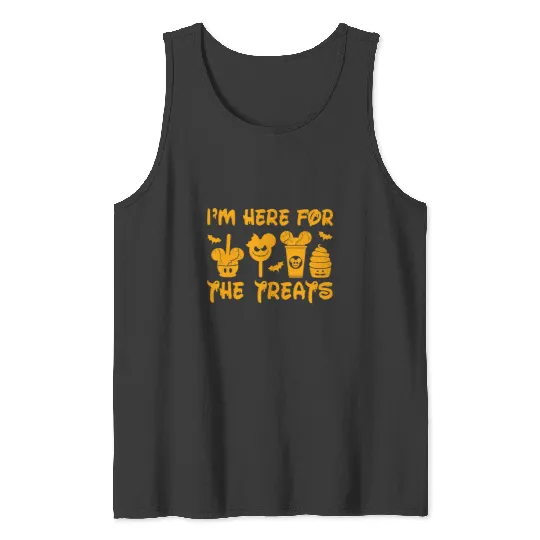 Get Here I'm Here For The Treats, Disney Halloween Family Shirts, Hocus Pocus, Halloween Shirt, Halloween Gift, Trick or Treat, Disney Family Shirts Tank Tops