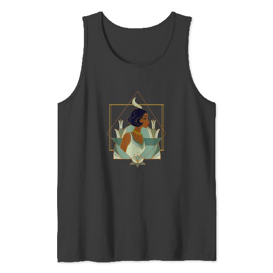Disney Princess Tiana Modern Art Deco Style Tank Tops