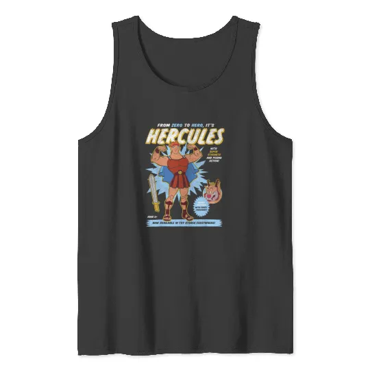 Disney Hercules Action Figure Poster Tank Tops