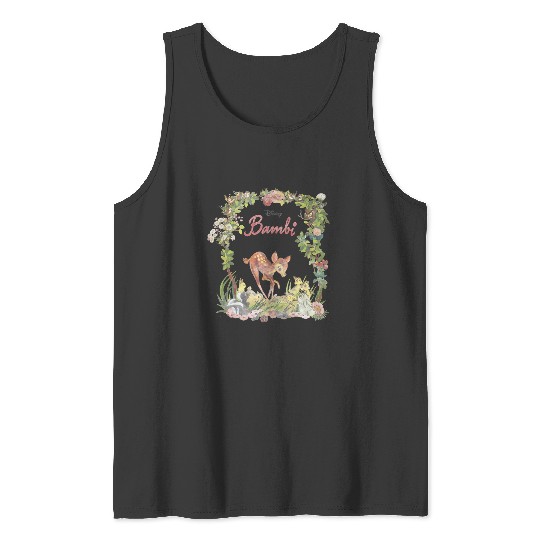 Disney Bambi Floral Portrait Tank Tops