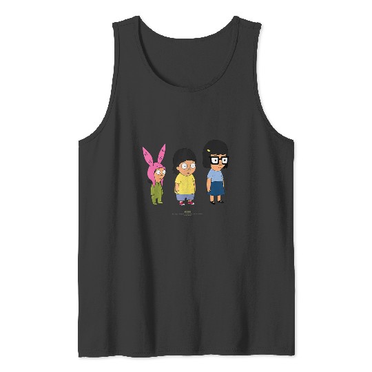 bobs burgers lil kids raglan baseball Tank Tops