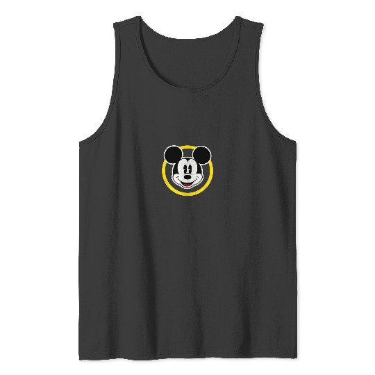 Amazon Essentials Disney Smiling Mickey In Yello Tank Tops