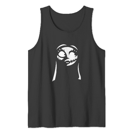 Disney The Nightmare Before Christmas Sally Big Face Tank Tops