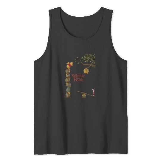 Disney Winnie The Pooh Piglet Honey Pot Stack Tank Tops
