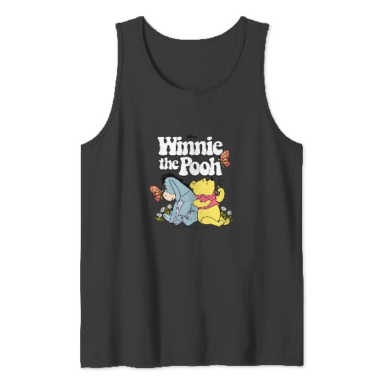 Disney Winnie The Pooh - Retro Eeyore And Pooh Tank Tops