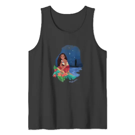 Disneyss Moana 2 Oceania Wayfinder Midnight Moana Tank Tops