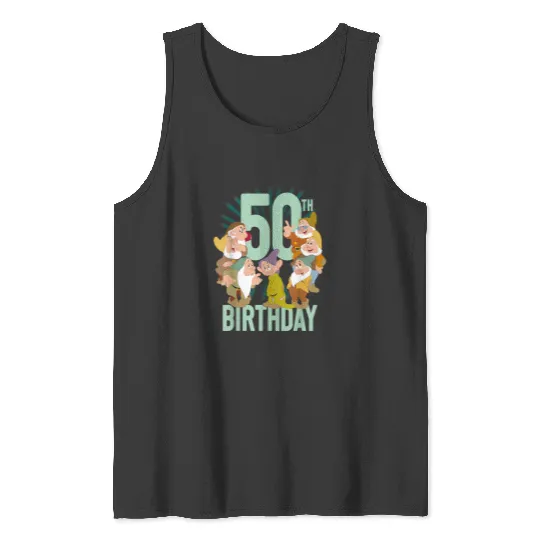 Disneyss Snow White Dwarfs Group shots 50th Birthday Tank Tops