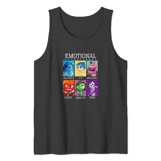 Disneys Pixar Inside Out Emotions Yearbook Group Tank Tops