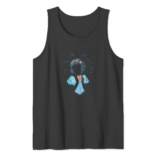 Disneyss Snow White Birds And Apple Sketch Tank Tops