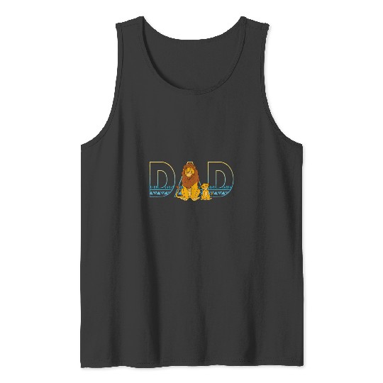 Disney The Lion King Simba And Mufasa Dad Tank Tops