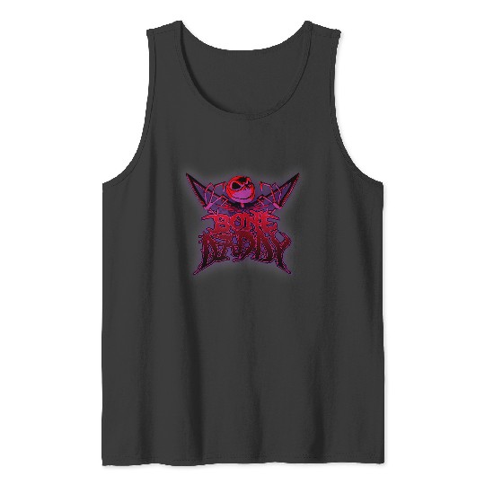 Disneyss The Nightmare Before Christmas Bone Daddy Neon Poster Tank Tops
