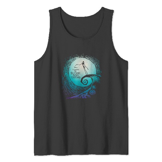Disneyss Nightmare Before Christmas Jack Movie Logo Tank Tops
