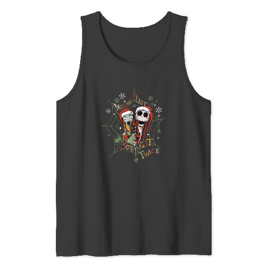 Disneyss Nightmare Before Christmas Jack Sally Making A List Tank Tops