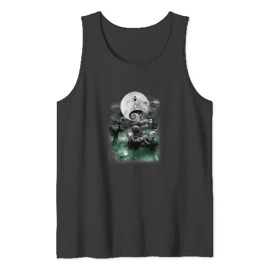 Disneyss The Nightmare Before Christmas Haunted Scene Tank Tops