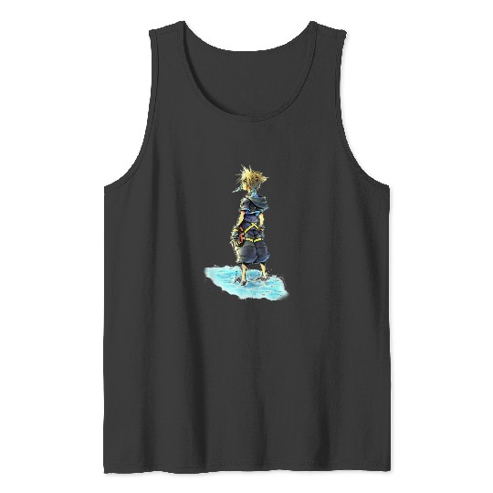 Disney Kingdom Hearts Sora Sea Salt Ice Cream Sketch Tank Tops
