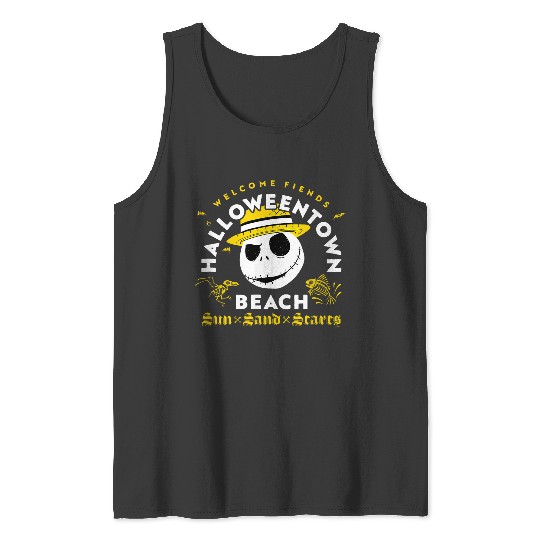 Disneyss The Nightmare Before Christmas Halloween Town Beach Tank Tops