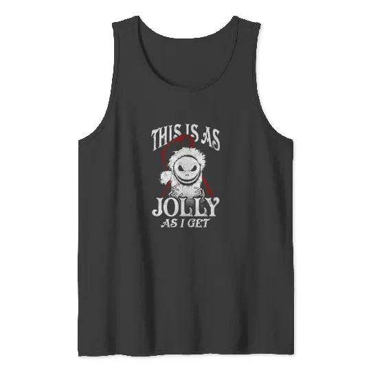 Disneyss Christmas Jack Skellington As Jolly As I Get Tank Tops