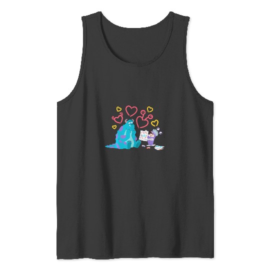 Disney And Pixars Monsters Inc. Sulley And Boo Kitty Tank Tops