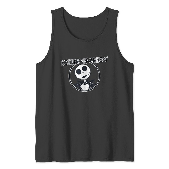 Disneyss The Nightmare Before Christmas Jack Keepin It Creepy Tank Tops