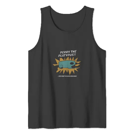 Disney Phineas And Ferb Perry The Platypus Tank Tops