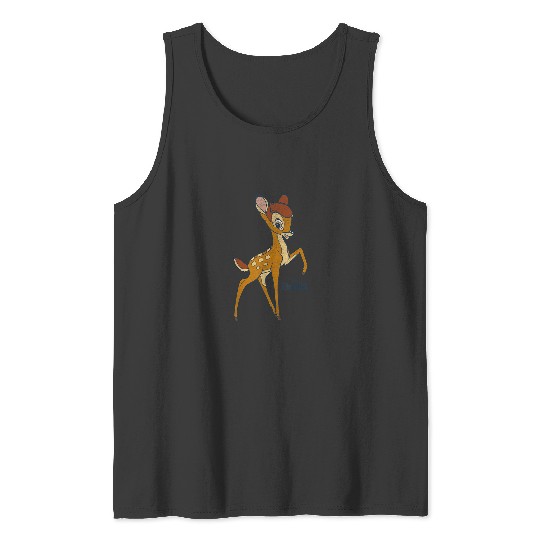 Disney Bambi Simple Portrait Logo Tank Tops