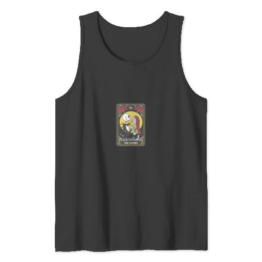 Disneyss The Nightmare Before Christmas Jack Sally Lovers Tank Tops