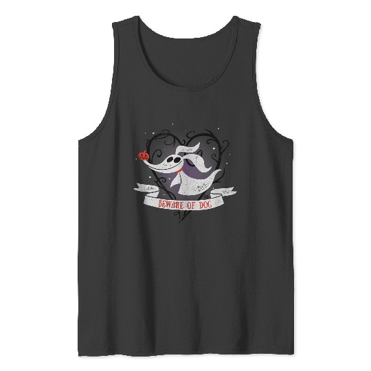 Disneyss The Nightmare Before Christmas Zero Beware Of Dog Tank Tops