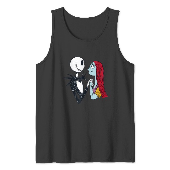 Disneyss The Nightmare Before Christmas Jack And Sally Tank Tops