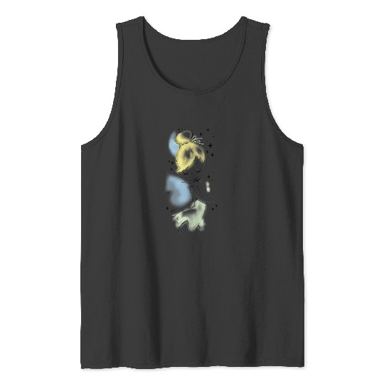 Disney Peter Pan Tinkerbell Airbrush Style Sketch Tank Tops