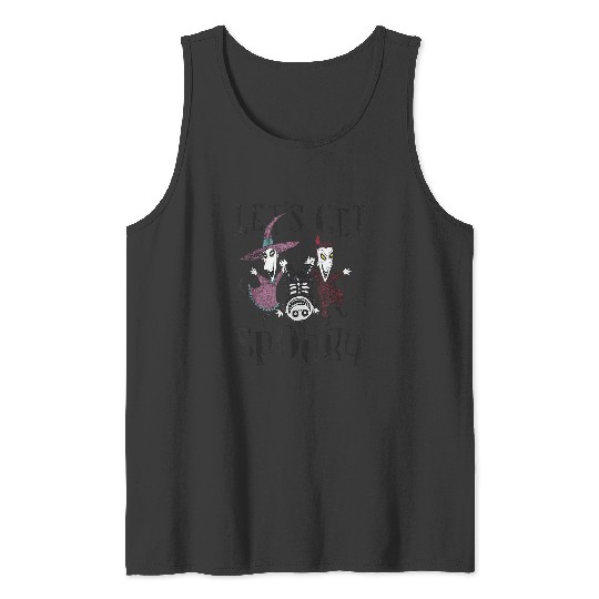 Disneyss The Nightmare Before Christmas Lets Get Spooky Logo Tank Tops