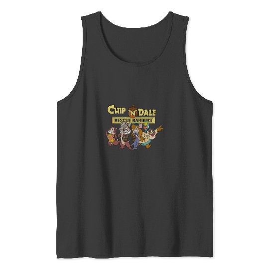Disneys chip n dale goofy group rescue Tank Tops