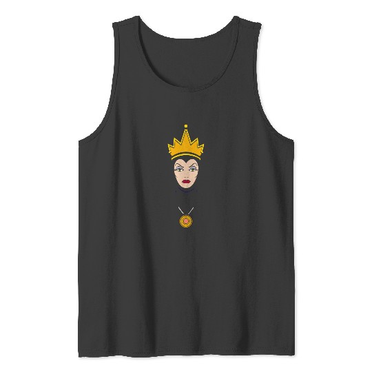 Disneys Villains Evil Queen Big Face Tank Tops