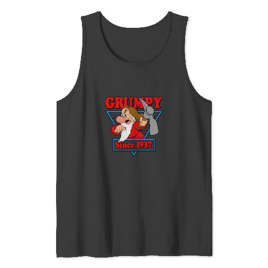Disneys Snow White Grumpy Since 1937 Triangle Graphic Tank Tops