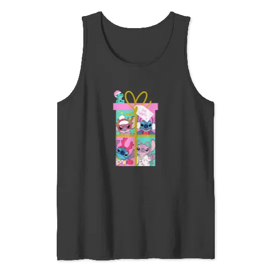 Disneys Lilo Stitch Christmas Angel Stitch For Santa Tank Tops