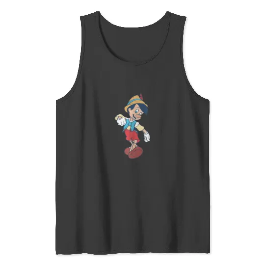 Disneys Pinocchio Vintages Portrait Premium Tank Tops