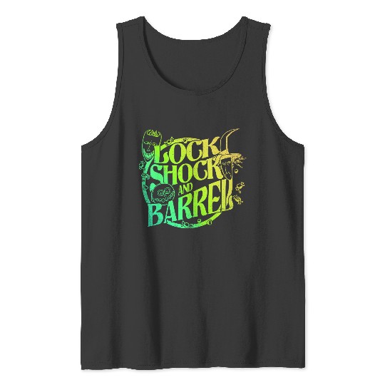 Disneyss The Nightmare Before Christmas Lock Shock Barrel V2 Tank Tops