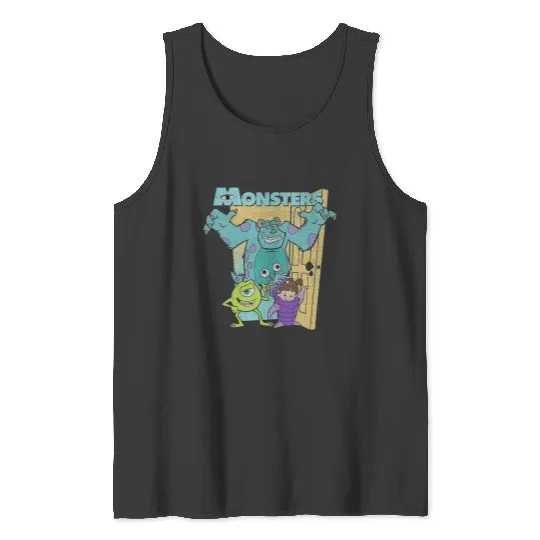 Womens Disney Pixarss Monsters Inc. Mike Sully Boo Group VNeck Tank Tops