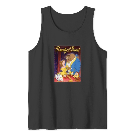 Disneyss Beauty And The Beast Distressed Movie Poster Tank Tops