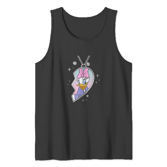 Disneyss Bff Best Friends Matching Heart Necklace Daisy Duck Tank Tops