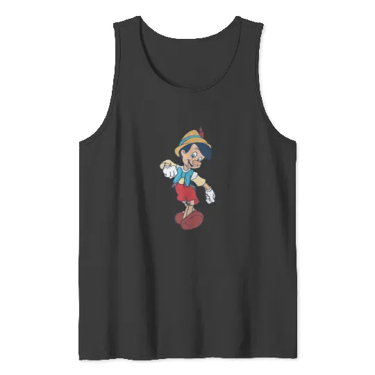 Disney Pinocchio Vintage Portrait Tank Tops
