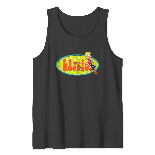 Disneyss Channel Lizzie Mcguire Animated Lizzie Logo Tank Tops
